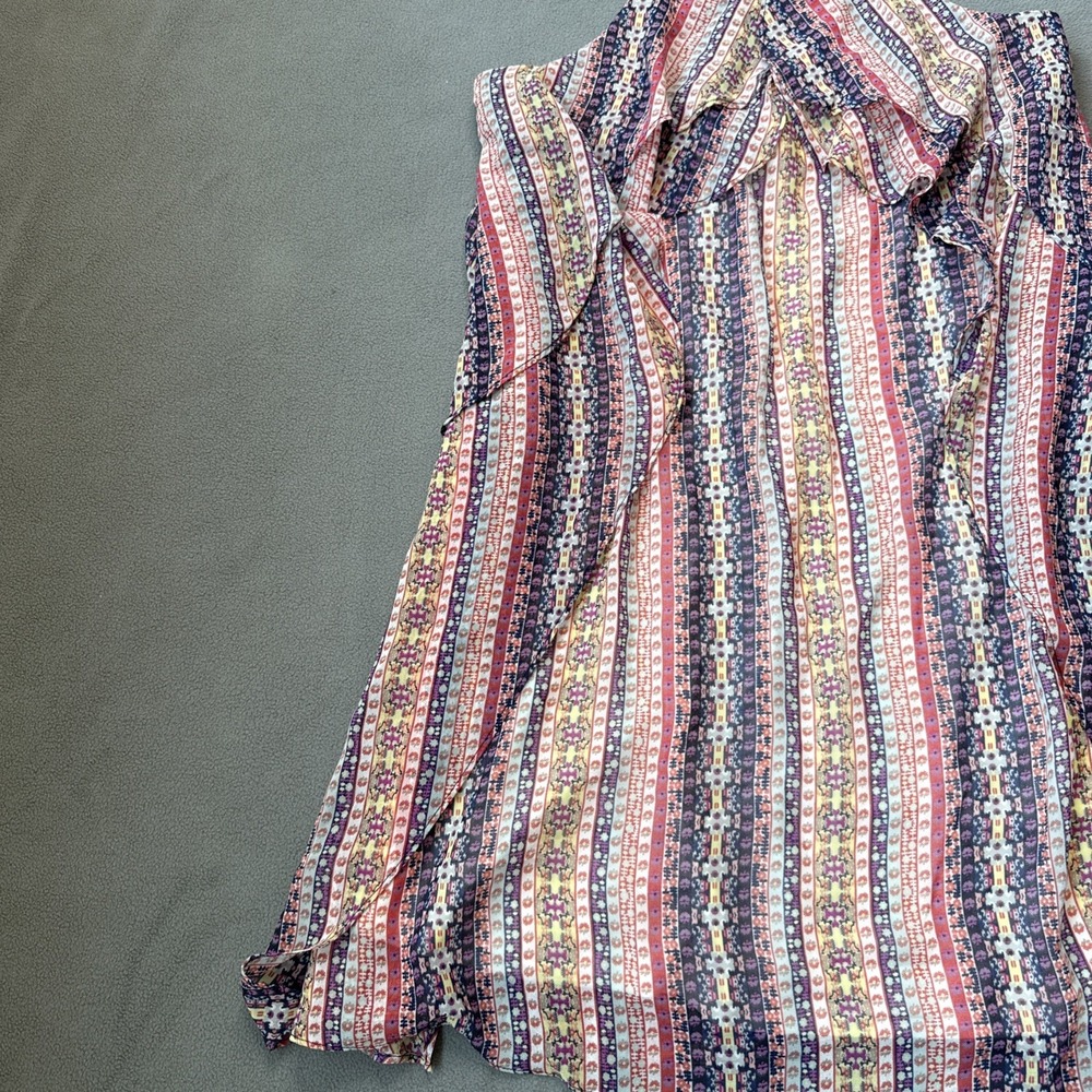 BCBG MAXAZRIA Dress Womens XS Spaghetti Criss Cross Strap Cocktail Mini Boho Y2K - Picture 6 of 16